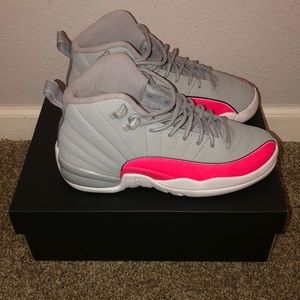 Pink & Grey Jordan 12s